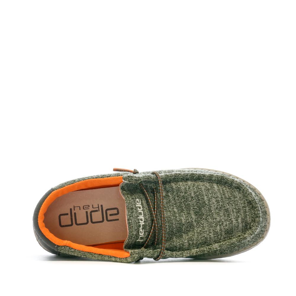 Hey Dude Chaussures Grises/Kaki Garçon Hey Dude Wally Youth