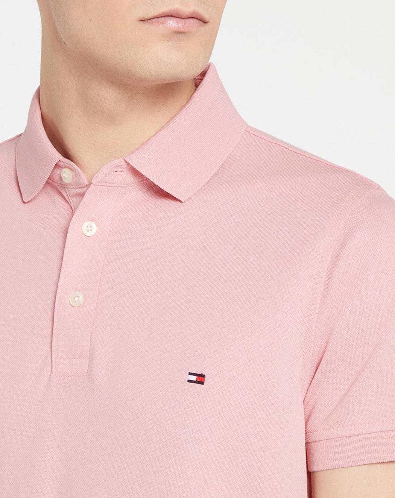 Tommy Hilfiger Polo Slim 1985 vieux rose