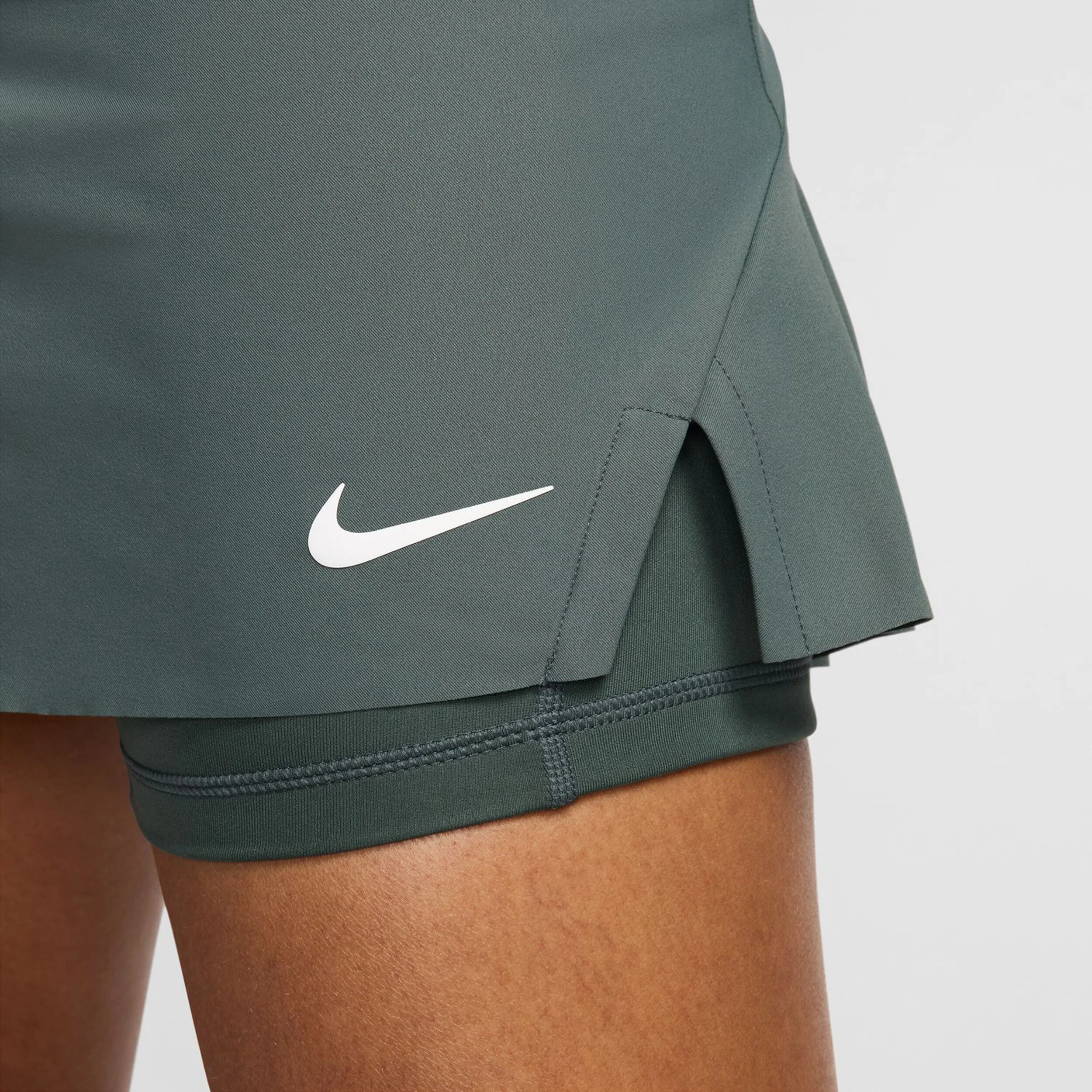 Nike Dri-Fit Court Slam Regular Jupe Femmes - Vert Foncé