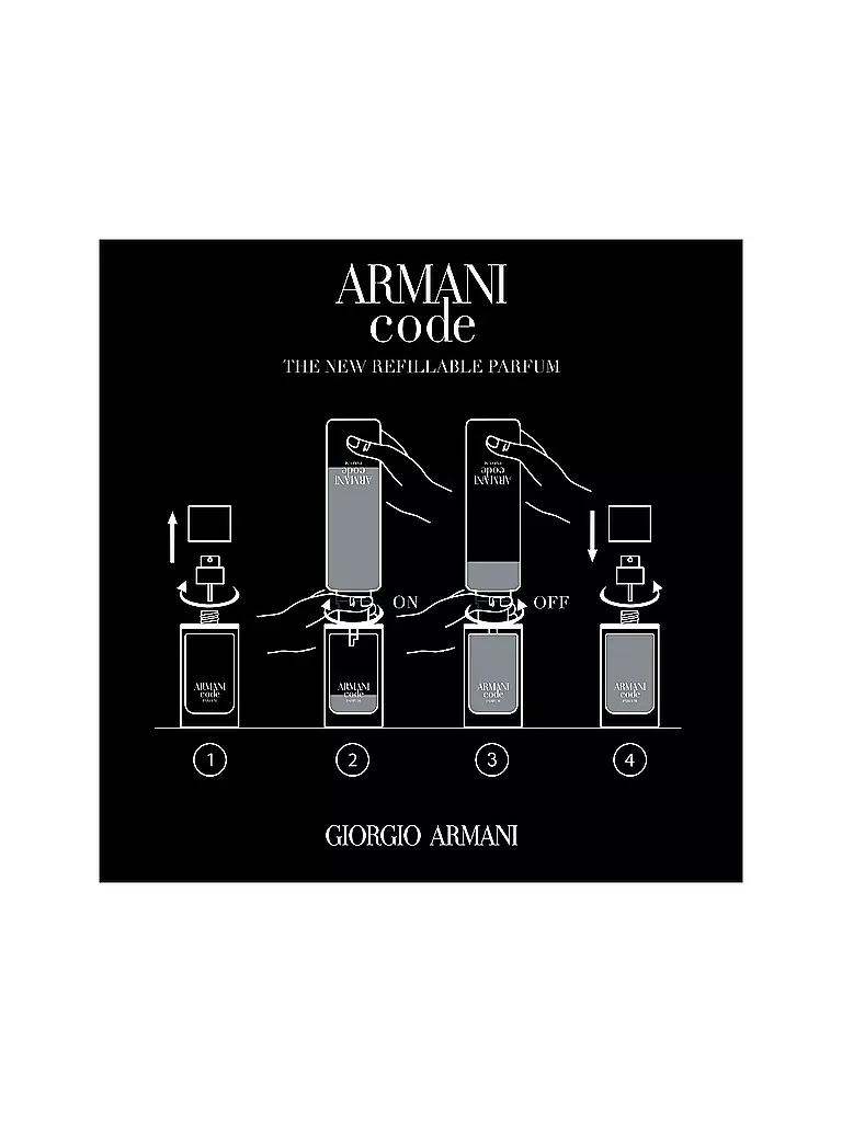 GIORGIO ARMANI Code Parfum 50 ml Nachfüllbar keine Farbe