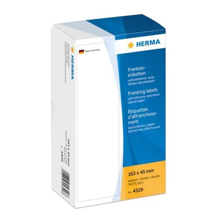 HERMA Frankieretiketten einzeln mit Abziehlasche, 163 x 45mm, 500 Stück