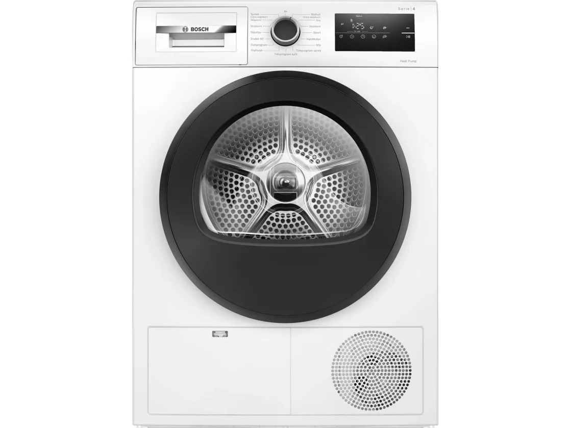 Bosch Serie | 4 WTH85V0BSN - Tørremaskine - bredde: 59.8 cm - dybde: 66.5 cm - højde: 84.2 cm - frontbetjening - hvid