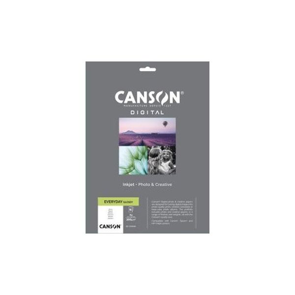 Canson Papel 200gr Foto Everyday Glossy A4 15 Fls 1 Un.