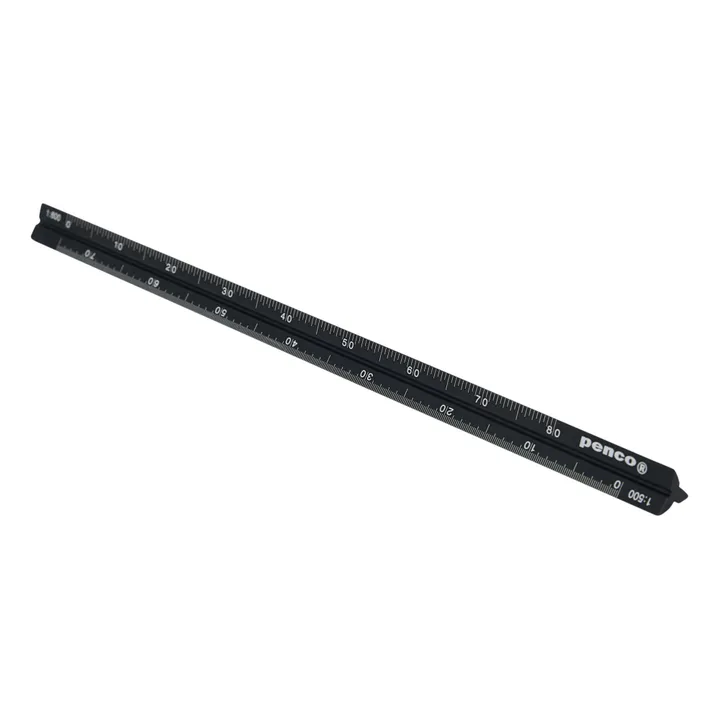 Penco Règle en aluminium | Noir foncé