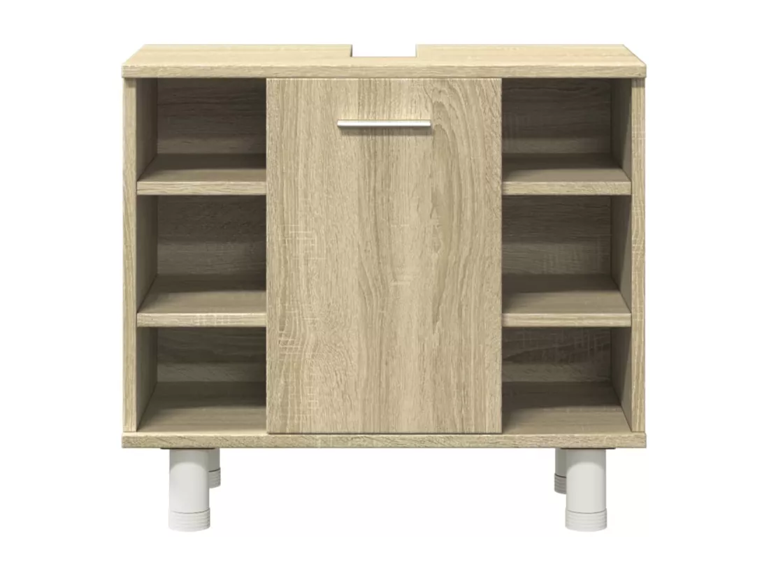 Ensemble de meubles de salle de bain 3 pcs chêne sonoma