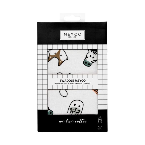 Meyco Animal Swaddle Inbakerdoek
