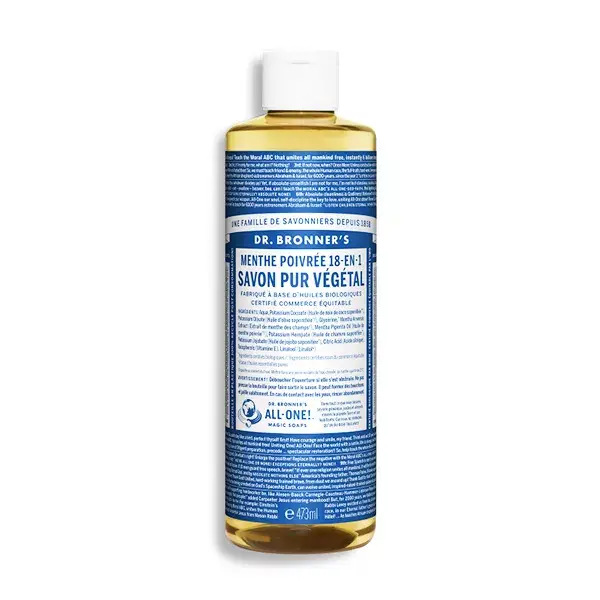 Sabonete Vegetal Puro de Hortelã-Pimenta Dr. Bronner's 