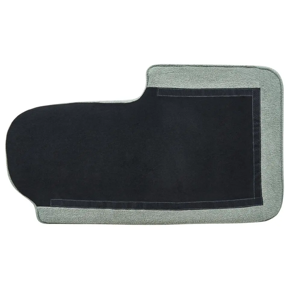 ALLIER - Chaise longue - Groen - Rechterzijde - Bouclé