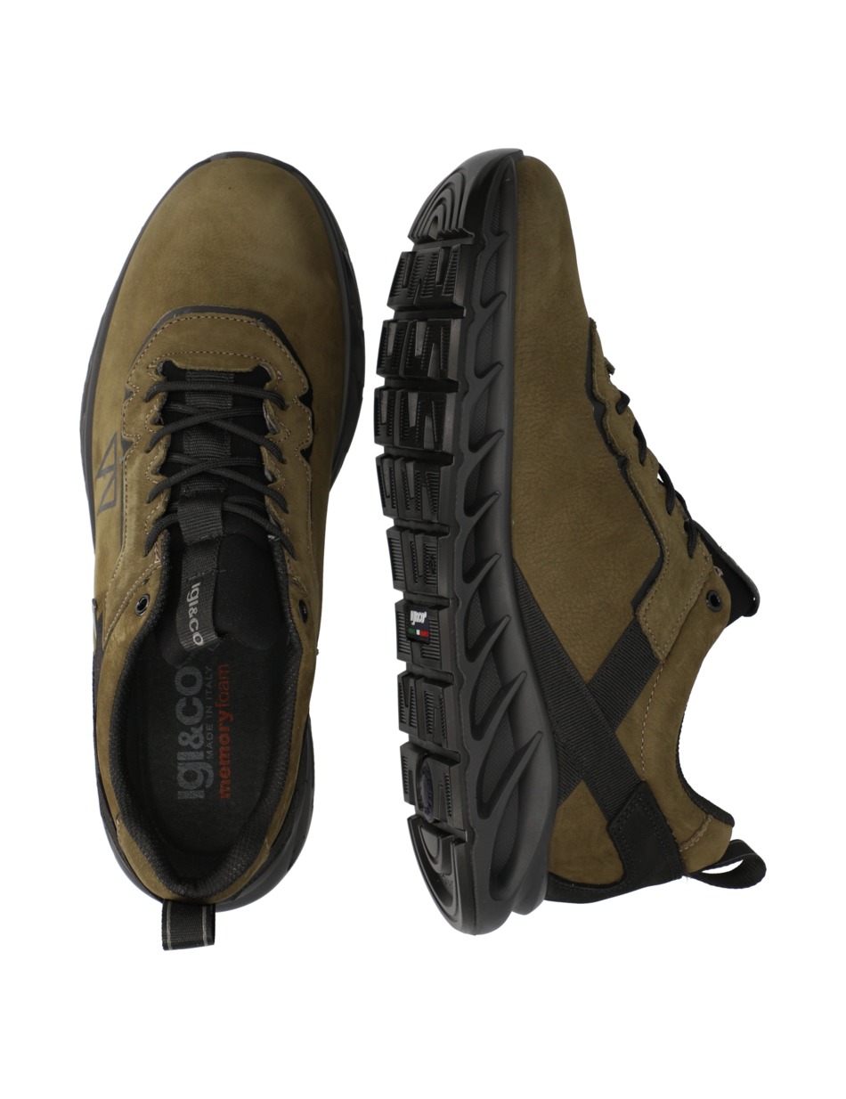 Lederkombination Sneaker