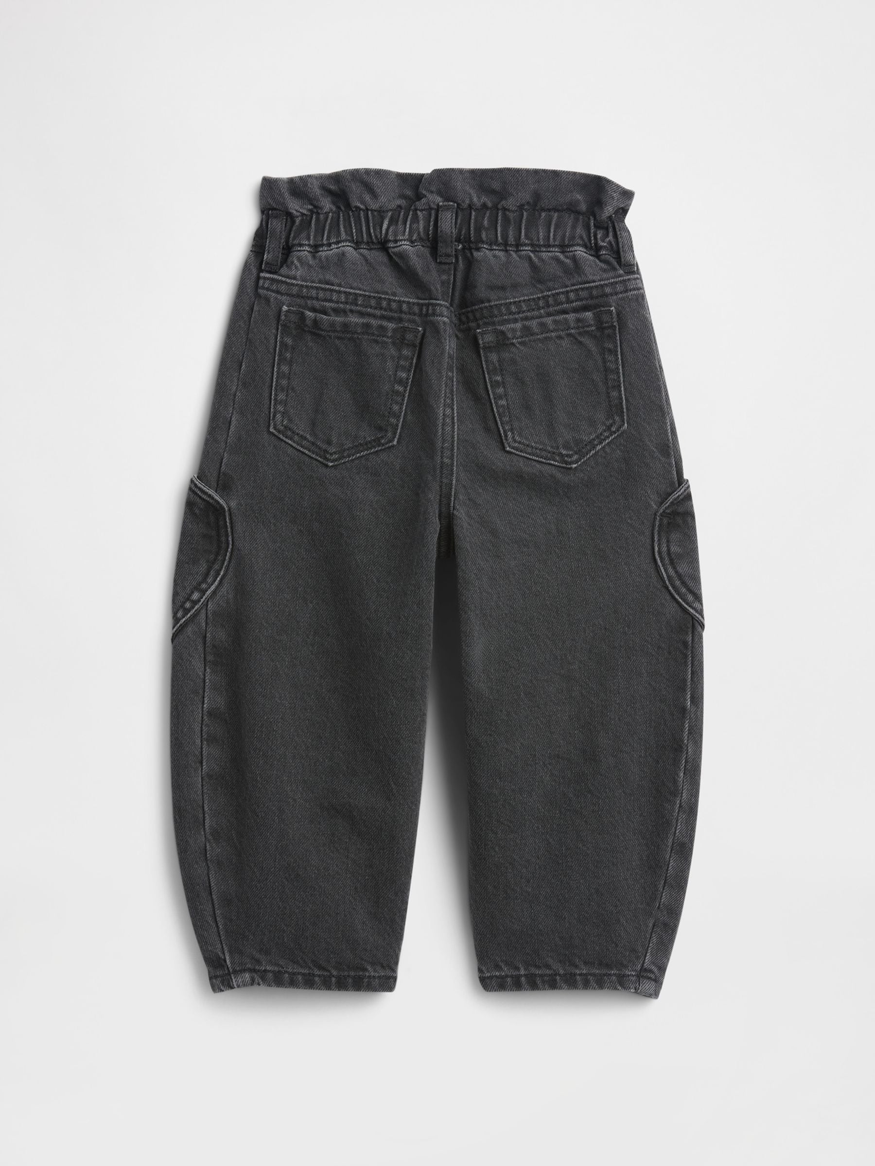 Zwarte wassing - Gap Paperbag Horseshoe Jeans (6mths-5yrs) (6mths-5yrs)