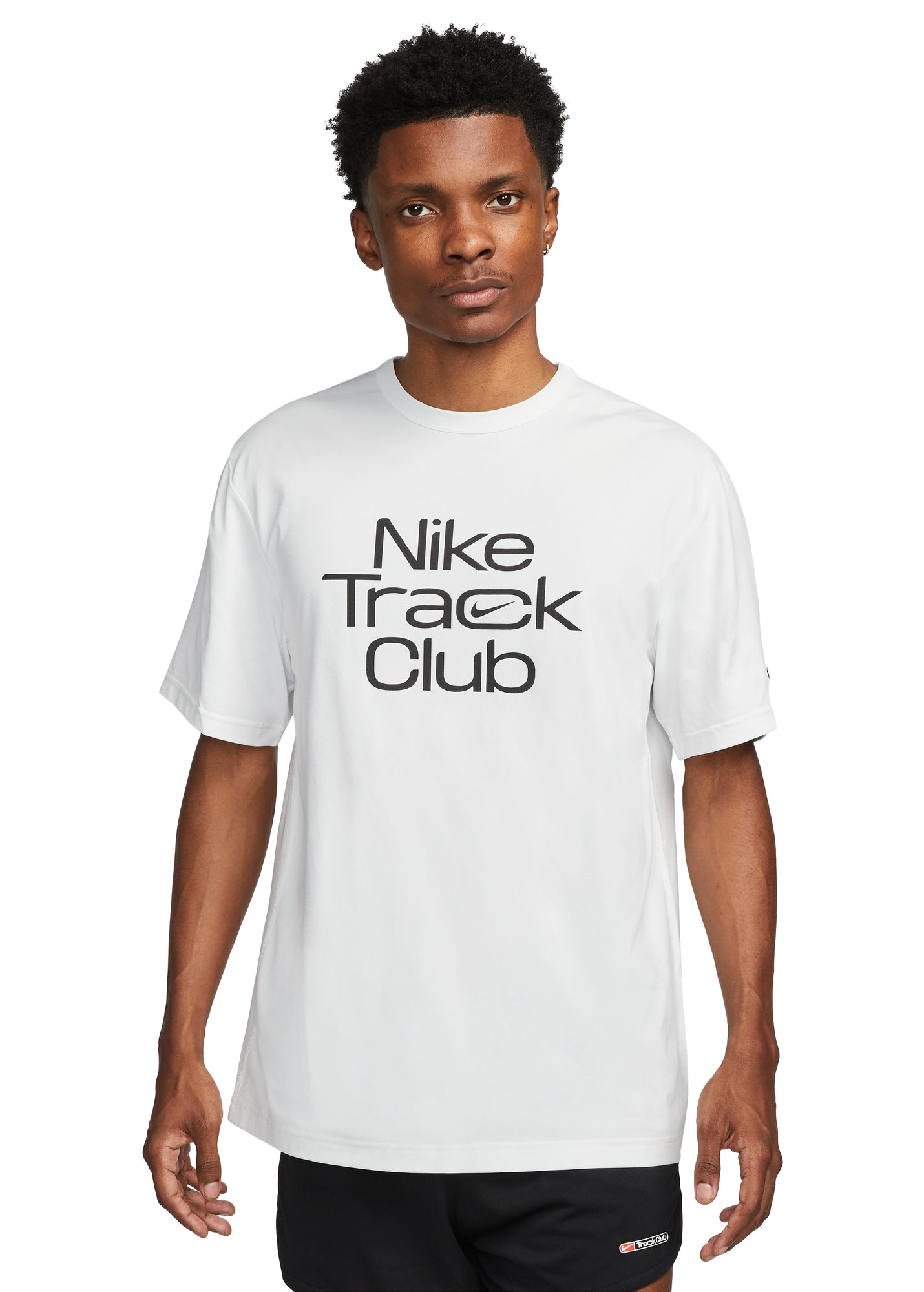 Dri-Fit Track Club Running Tee Herre 121/Summit White/Black