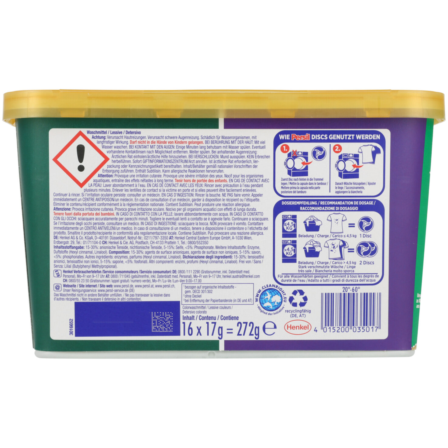 Persil 4in1 Discs Color 16 Waschgänge