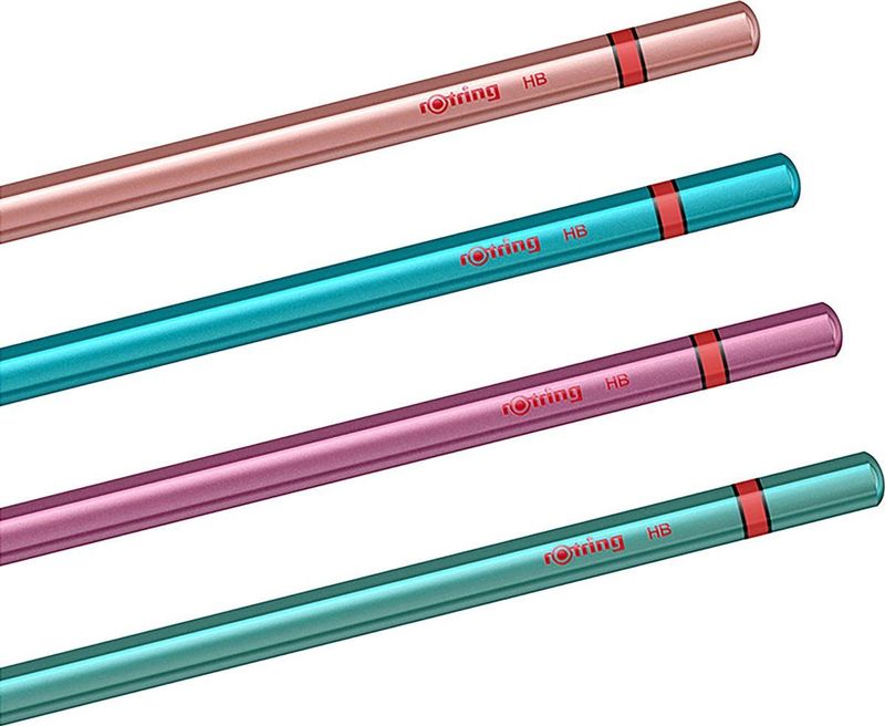 rOtring Metallic Potloden | HB | 4 stuks