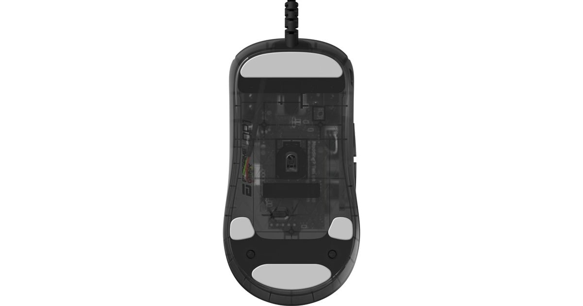 Endgame GearOP1 RGB Gaming Muis - Dark Frost  (Zwart/transparant, 50 - 26.000 DPI, RGB led)