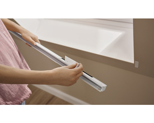 Tesa® aluminium dakraam plisségordijn, profielen telescopisch tussen 116 cm en 164 cm