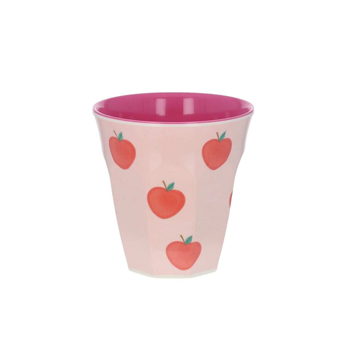 Petit verre en mélamine pommes roses - Dans mon jardin  Pause goûter