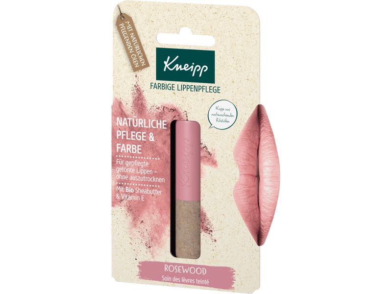 Kneipp Lippenpflege Rosewood 3.5 g Natürliche Lippenpflege mit einem Hauch von Rosé