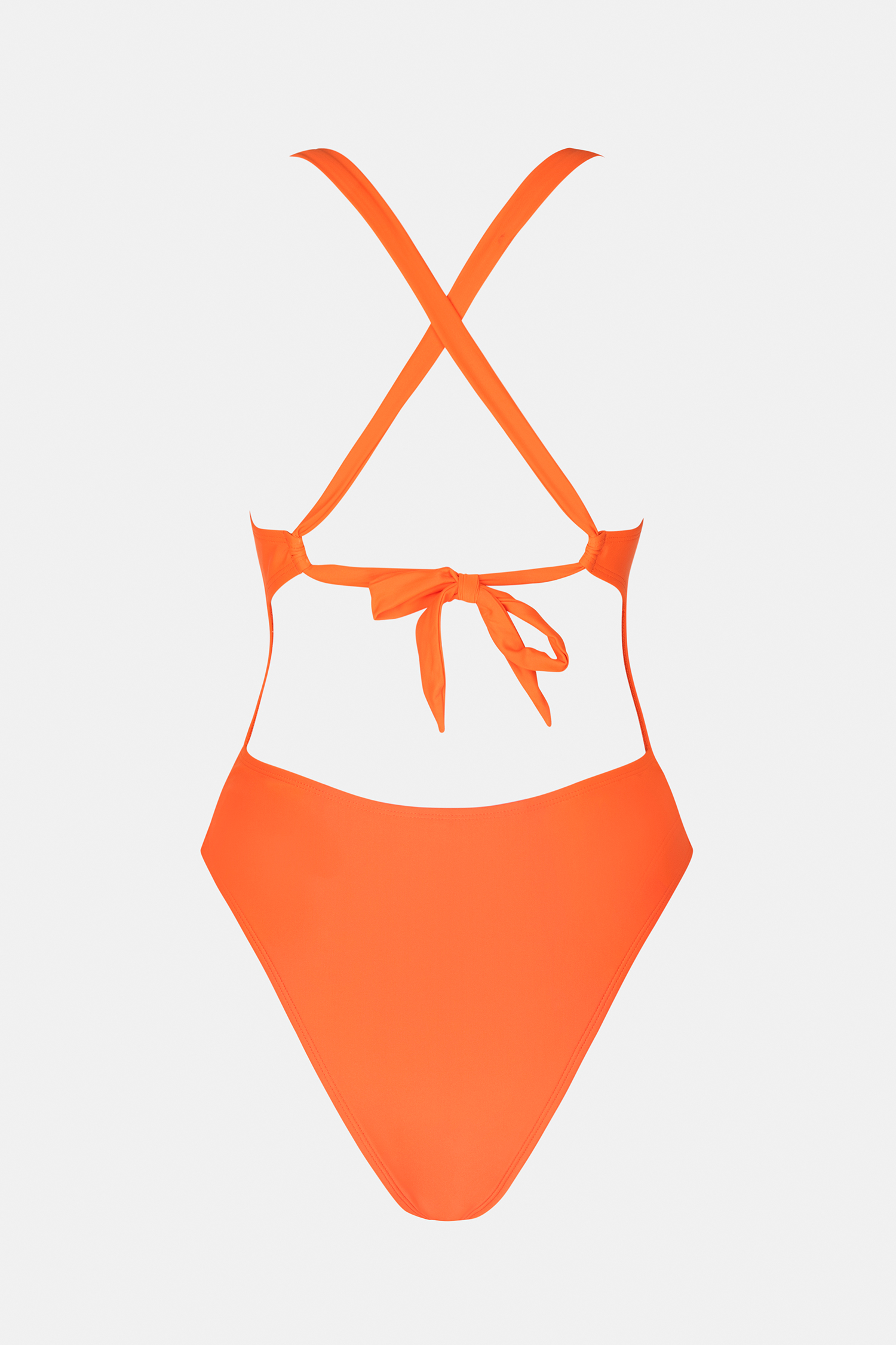 Monokini ultra effronté et ruché avec col plongeant