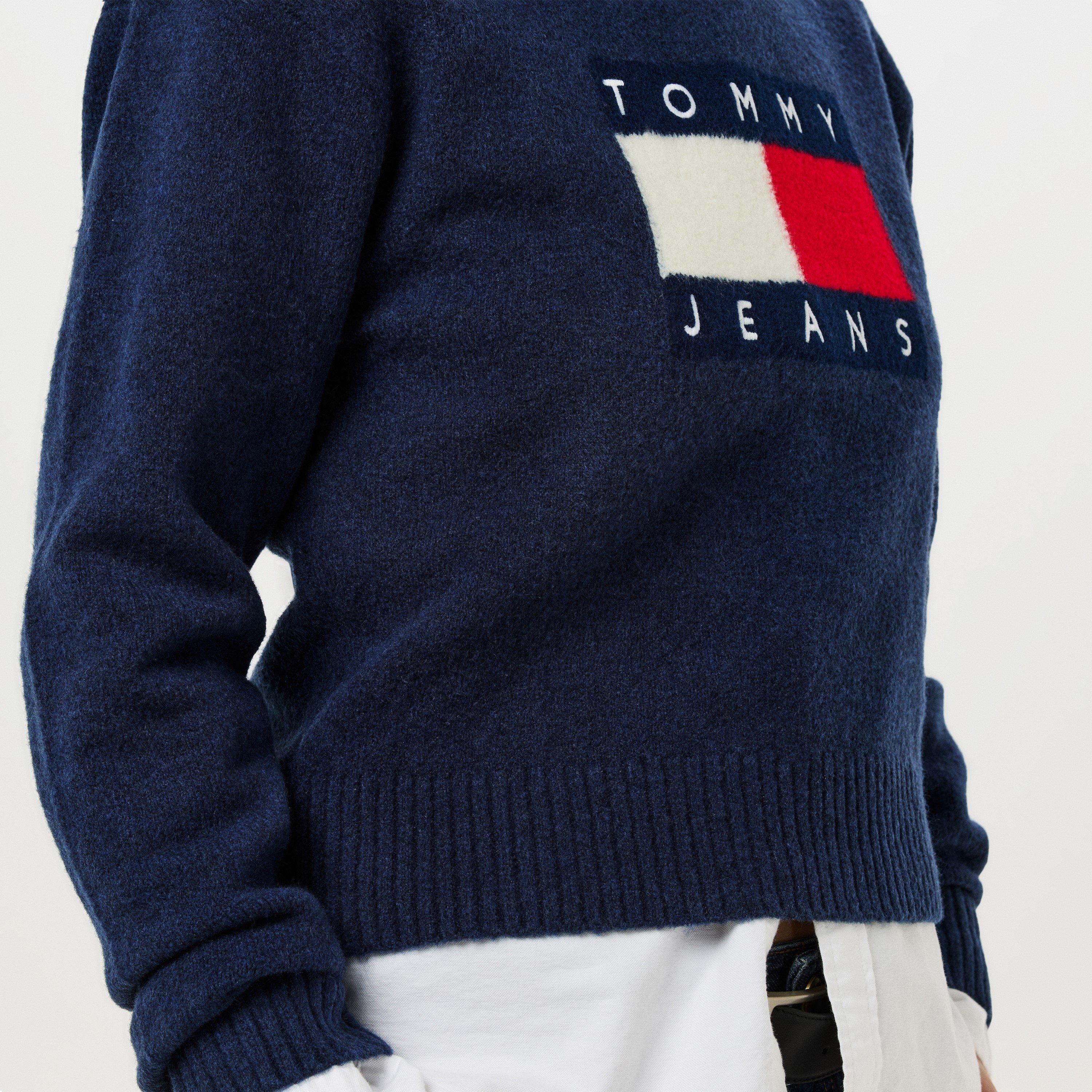 Tommy Jeans Melange Flag Pull Over Sweater