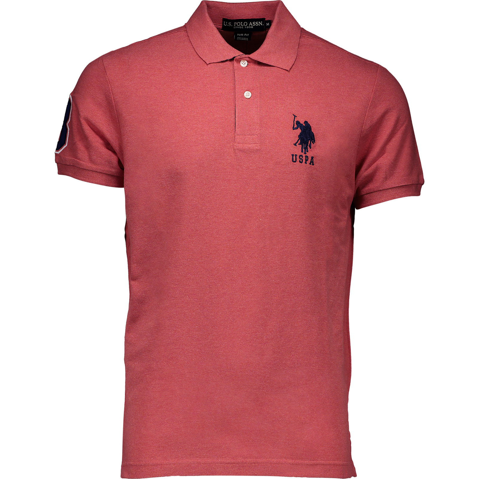 U.S. Polo Assn. Herren-Poloshirt Pique XL, hellrot