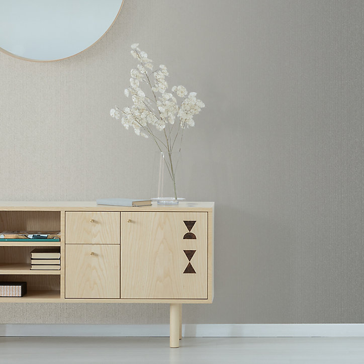Papier peint intissé GoodHome Crisal crème