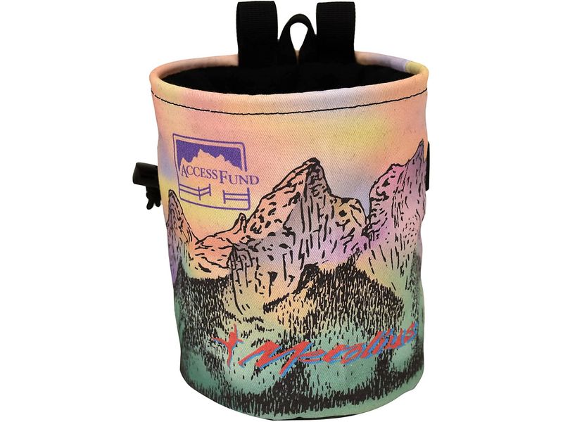 Metolius Chalk Bag Access Fund Comp Lila/Grün Chalk-Sack