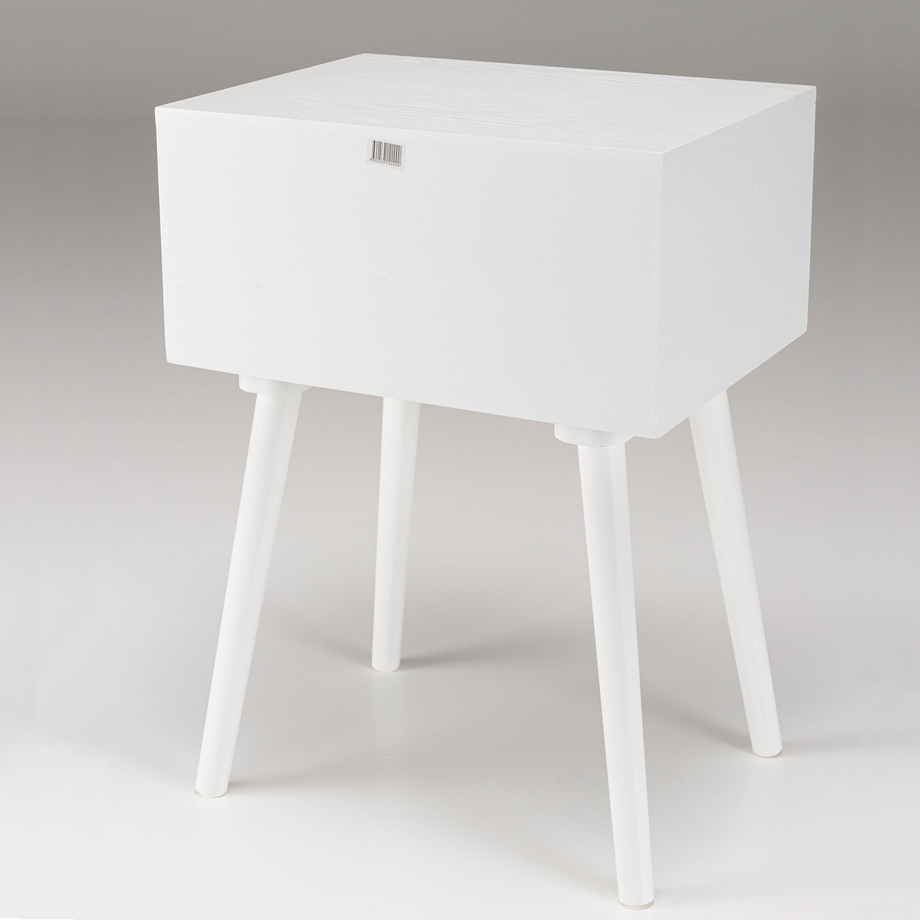 Macabane Chevet cannage rotin Sandro blanc - 40x30x55 cm