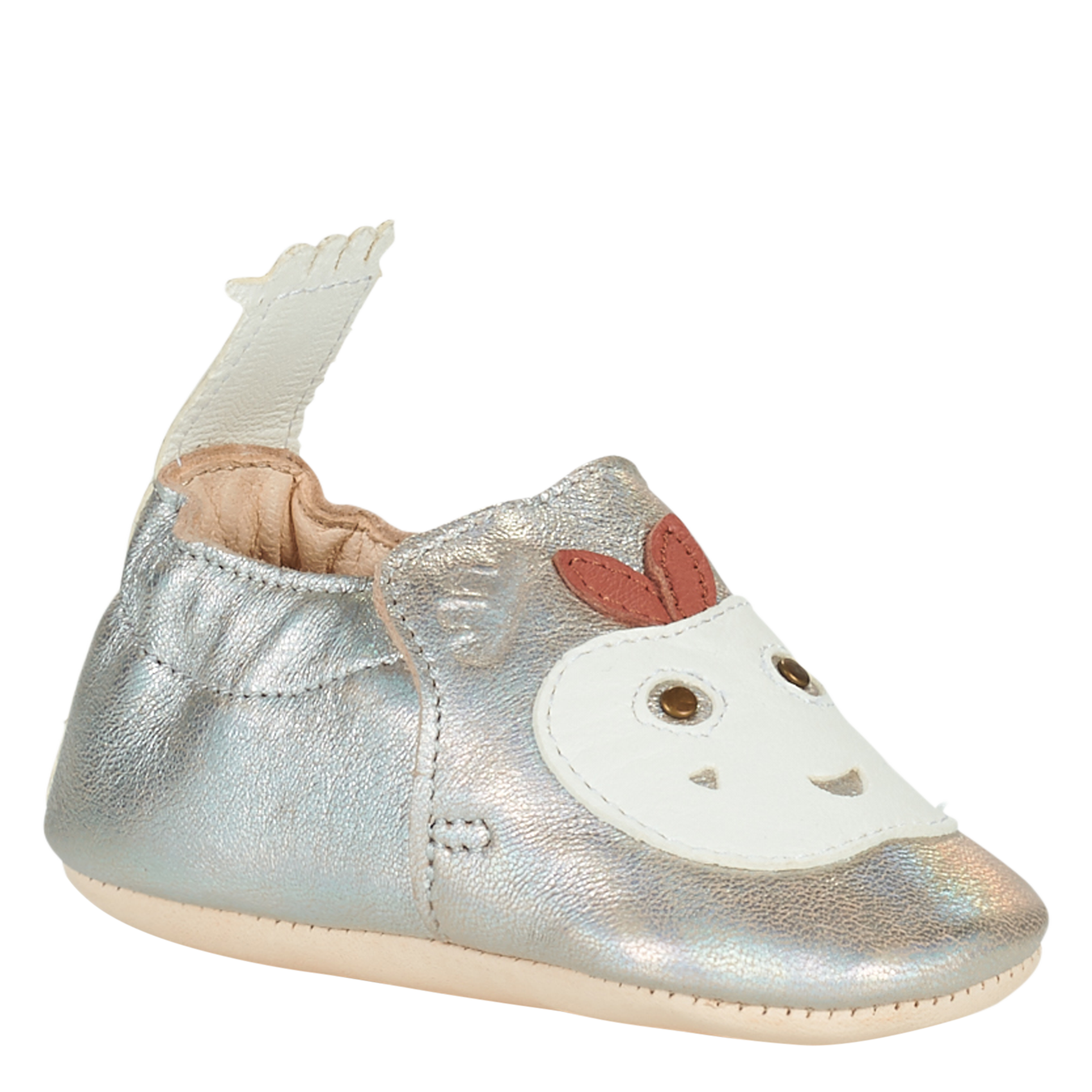 MY BLUMOO POMME - Chaussons en cuir | Argent