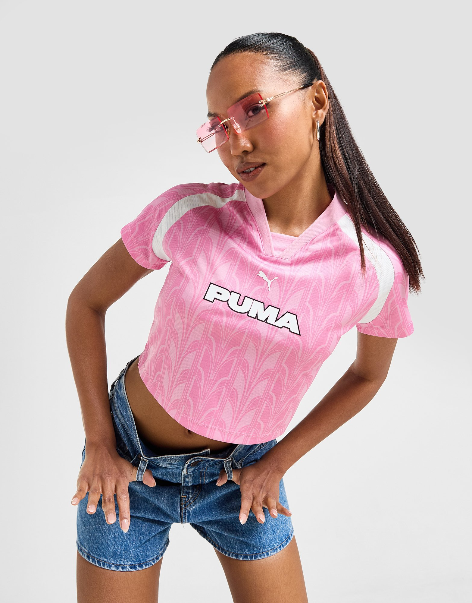 Puma Crop Top Football Femme