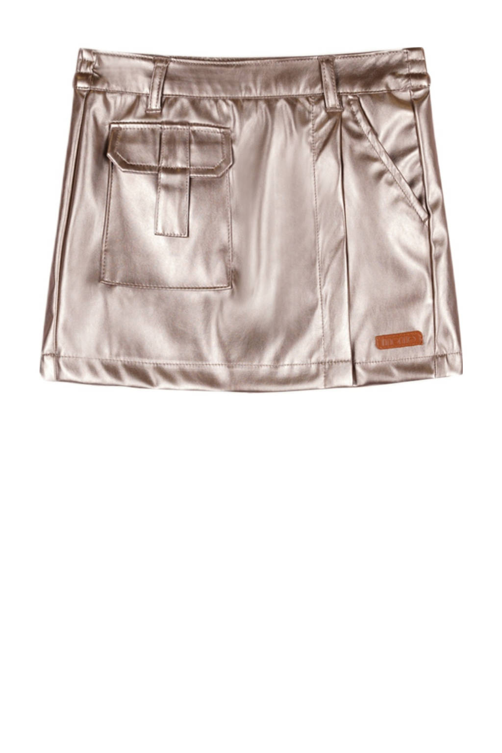 NONO imitatieleer skort bruin