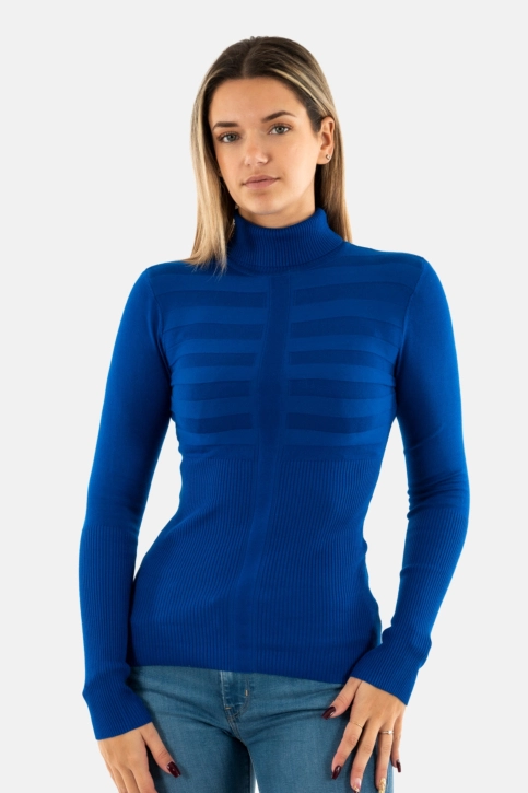 Pull leger morgan mentos bleu electrique