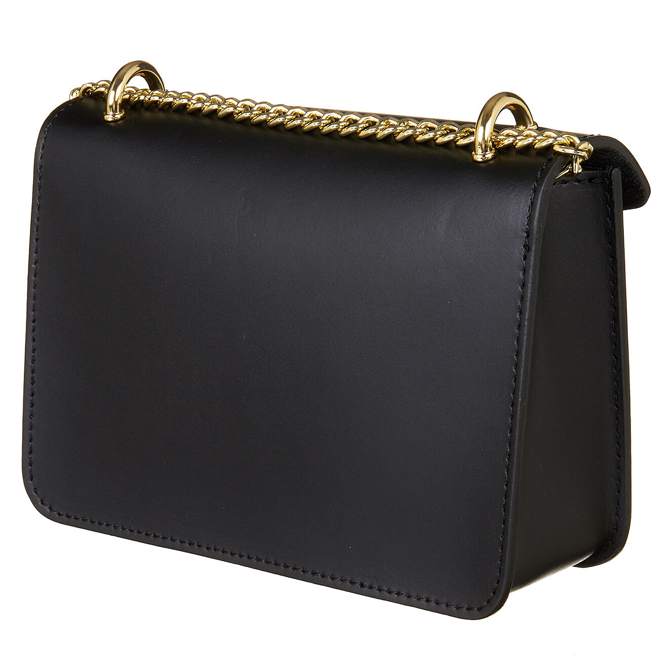 Christian Laurier Sac bandoulière en Cuir Turner noir - 20x12.5x6.5 cm