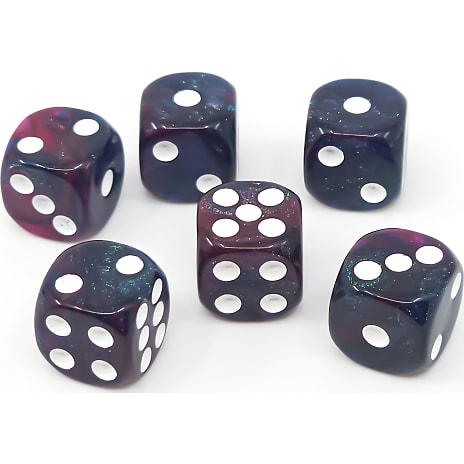 Games for fun marmor terning 6-pak blå