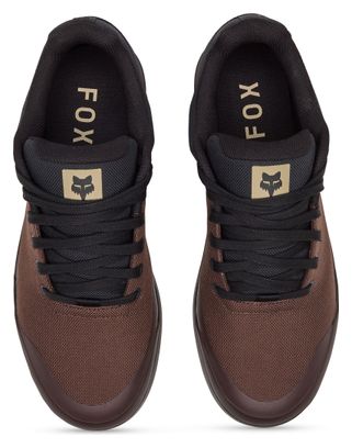 Chaussures Pédales Plates Fox Union Canvas Marron