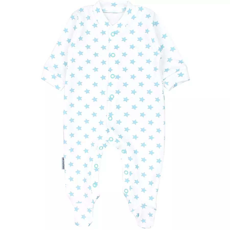 TupTam Baby Jungen Schlafstrampler mit Fuß 3er Pack beigeweiß