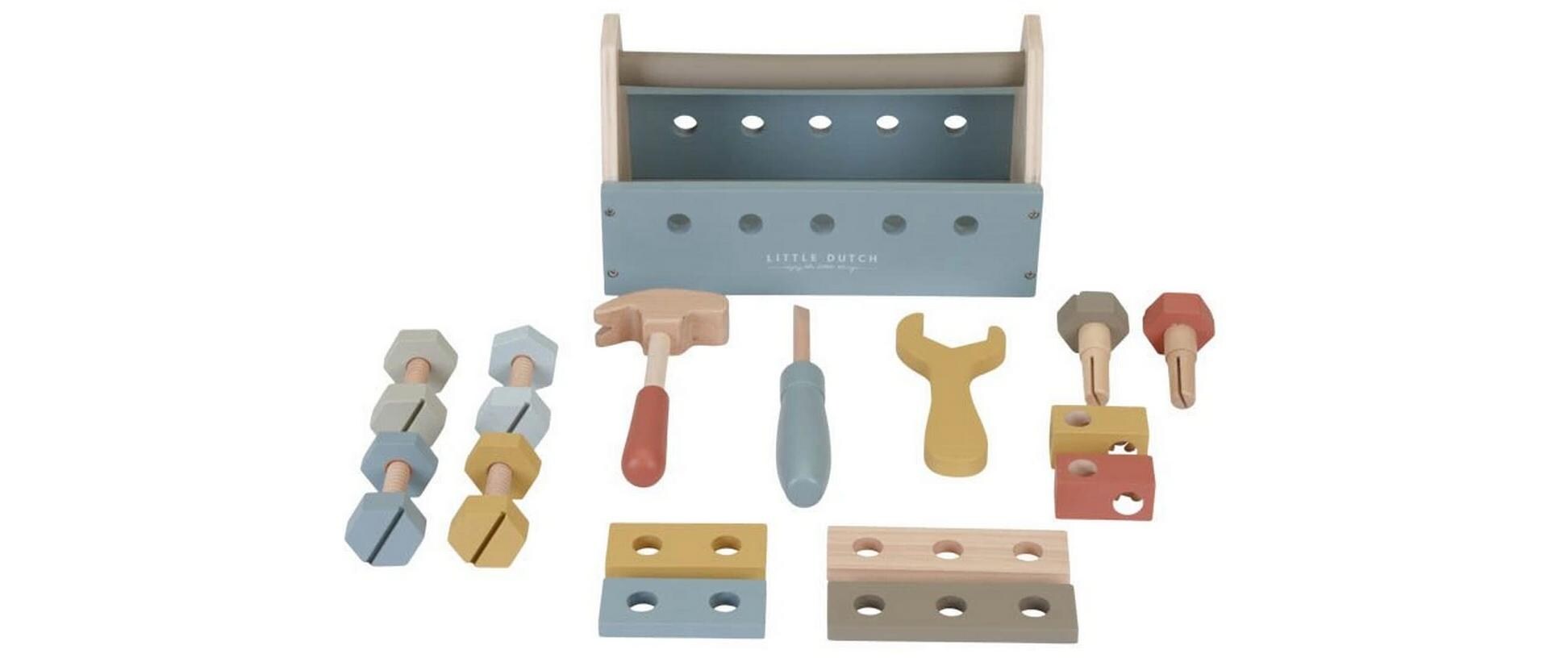 Handwerker Toolbox Holz WerkzeugkastenHandwerker-Spielset für Kinder