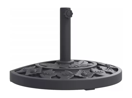 Base de parasol pour mats ?38 / 48 mm 9 kg demi-rond