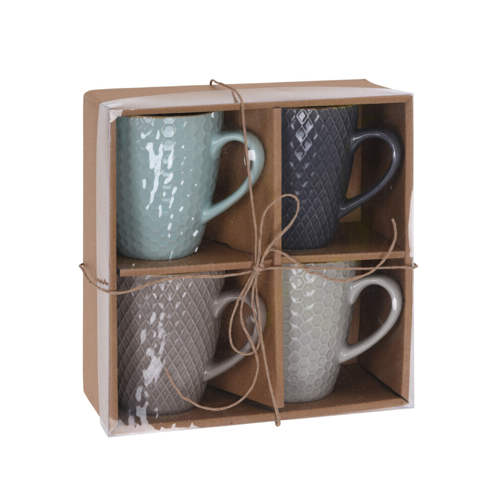 Tasse Keramik 4er Set 300 ml