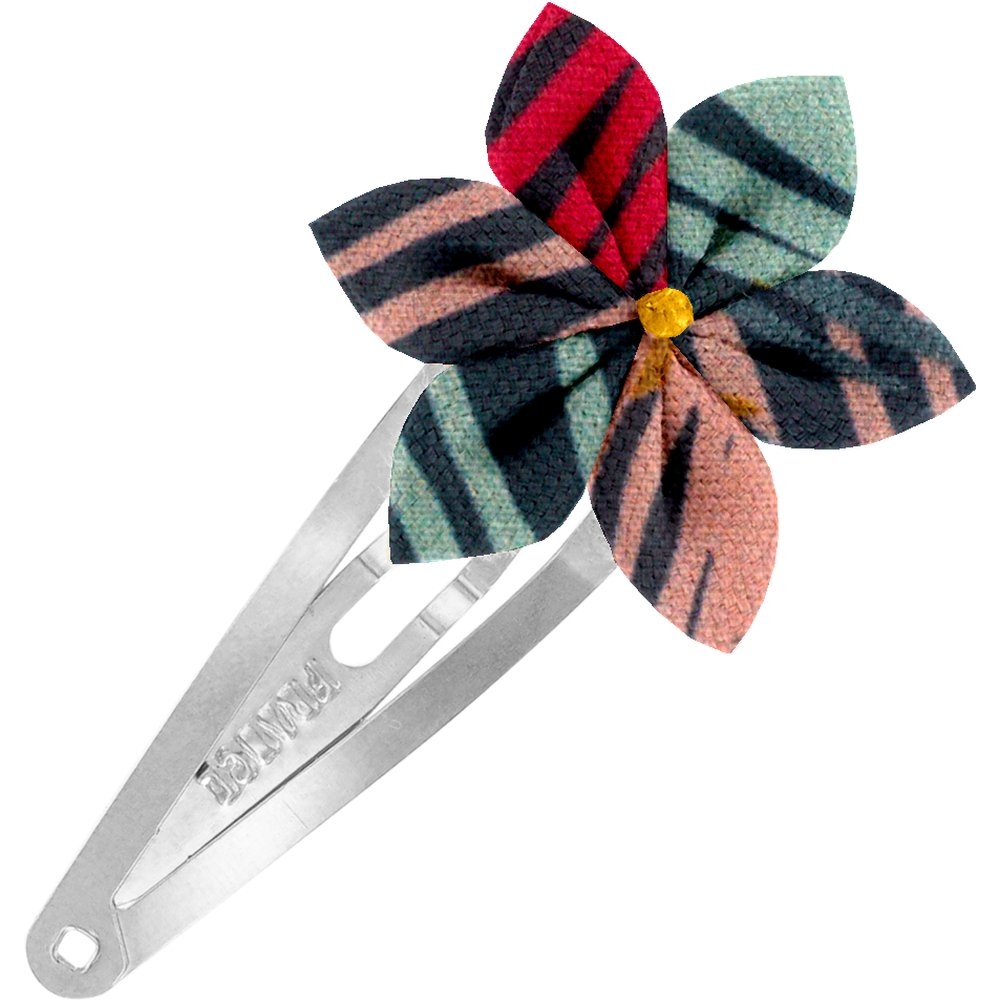 Barrette Clic-Clac Fleur Étoile Feu D'artifice