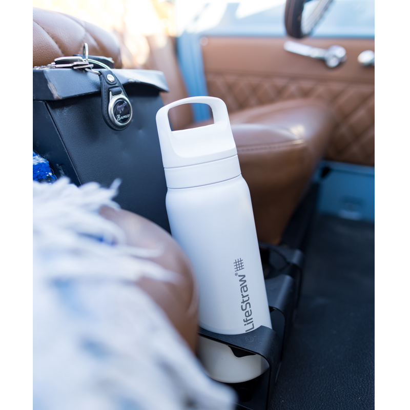 LifeStraw Go 2.0 1L witte geïsoleerde RVS waterfilterfles