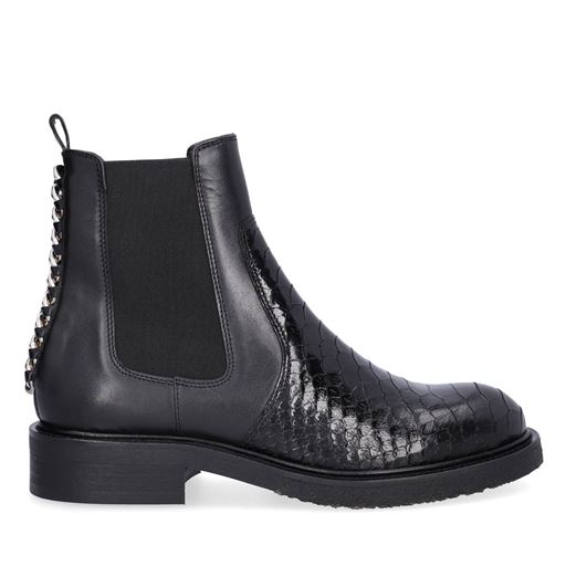 Billi Bi A91340 Støvler, Black Pyton/Silver, 40