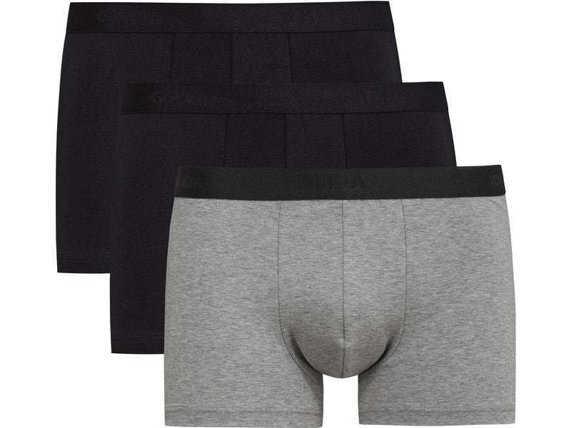 Calida Unterhosen Natural Benefit 3er Pack Jet-Black, S Herren Boxer Shorts