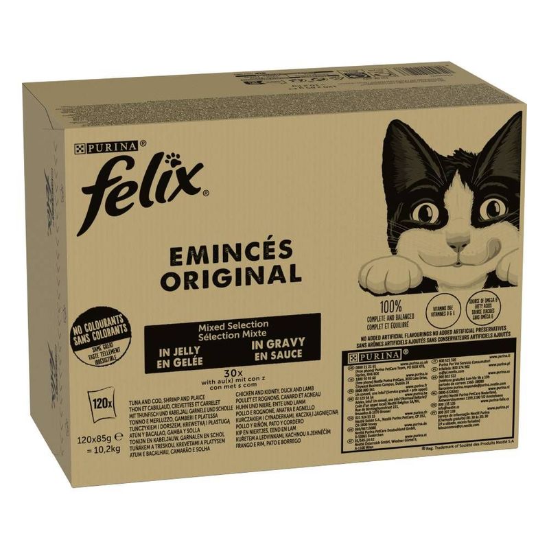 Jumbopack Felix  lot mixte Sélection 120 x 85 g