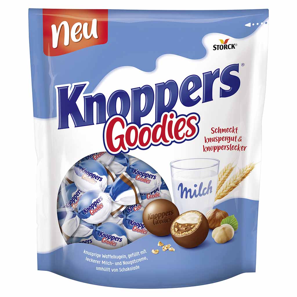 Knoppers Goodies Waffelkugeln 180g Beutel MHD:28.2.25