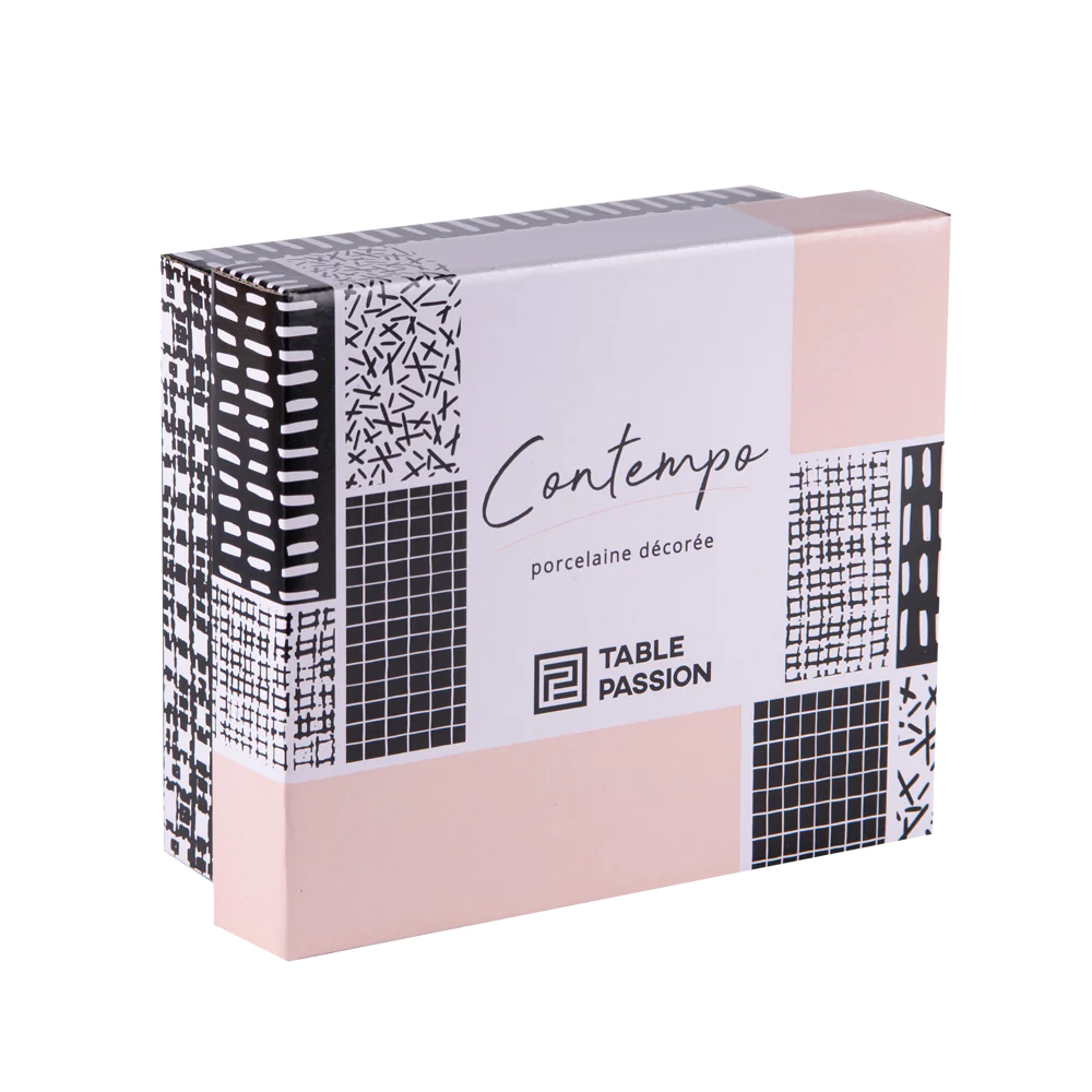 Coffret 4 mugs 34 cl Contempo Table passion