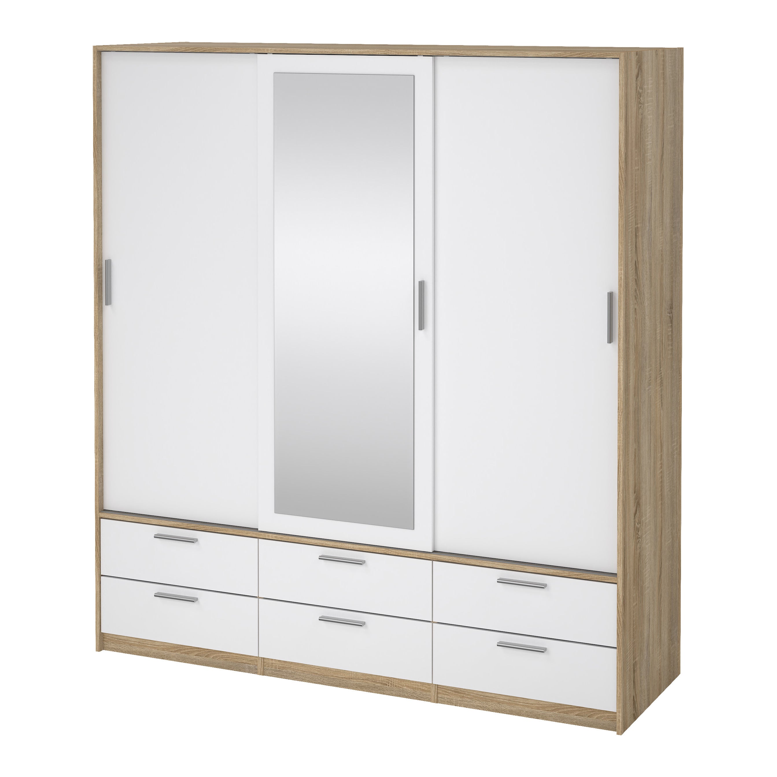by fonQ basic Slim Kledingkast - B 181,4 cm - Glossy Wit