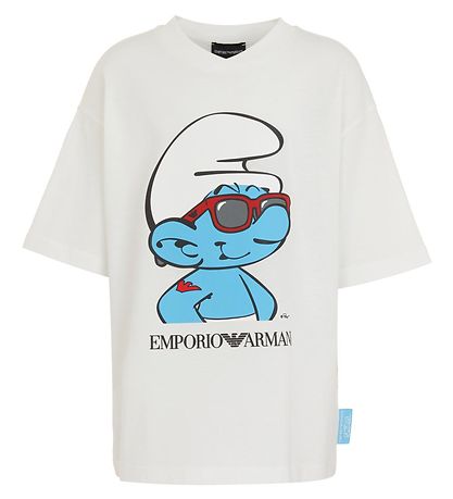 Emporio Armani T-shirt - Hvid m. Sm?lf