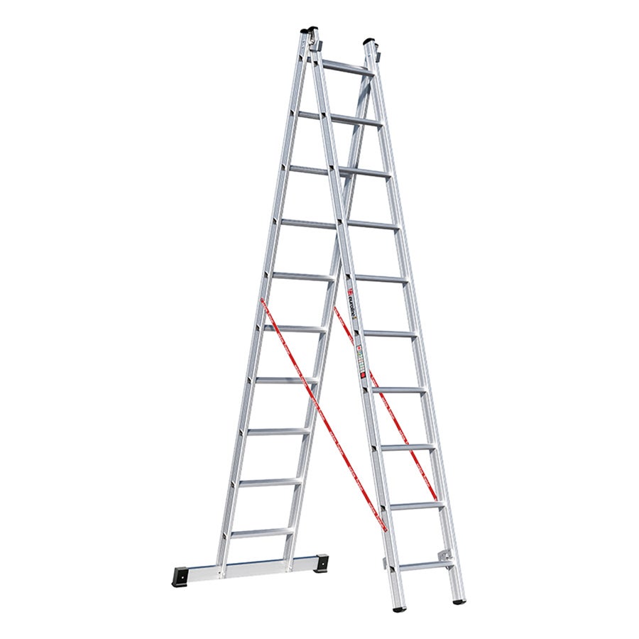 Euroline Premium 306 Multifunctionele ladder 2x10 sporten