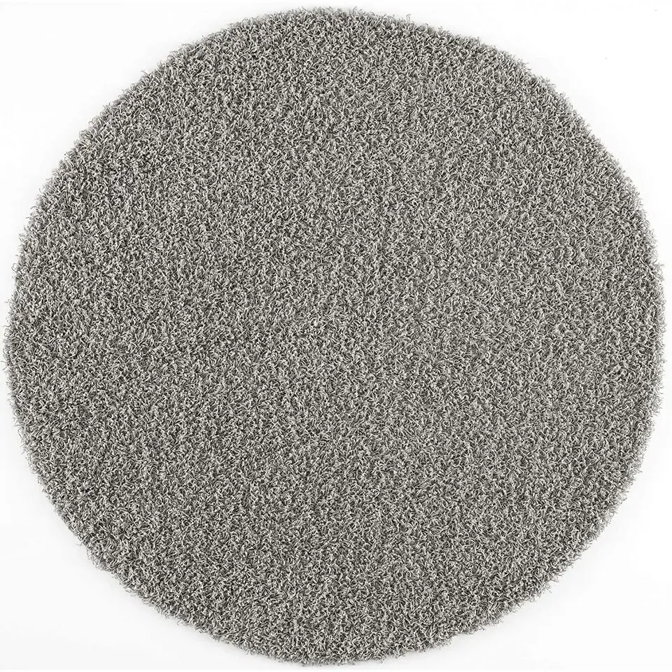 Loca Shaggy Rond Vloerkleed Grijs Hoogpolig - 200 CM ROND