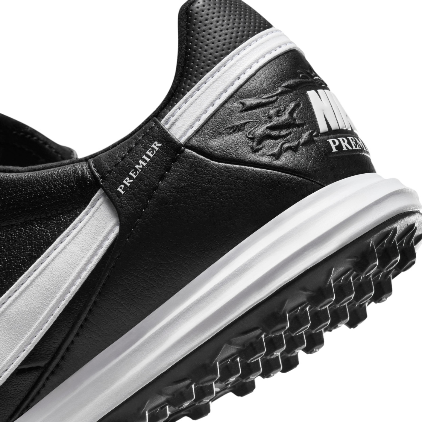 Nike Premier III Turf Voetbalschoenen (TF) Zwart Wit Zwart